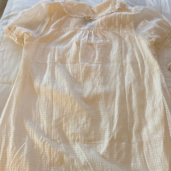 Chic White Ruffled Dress - Picture 3 of 7